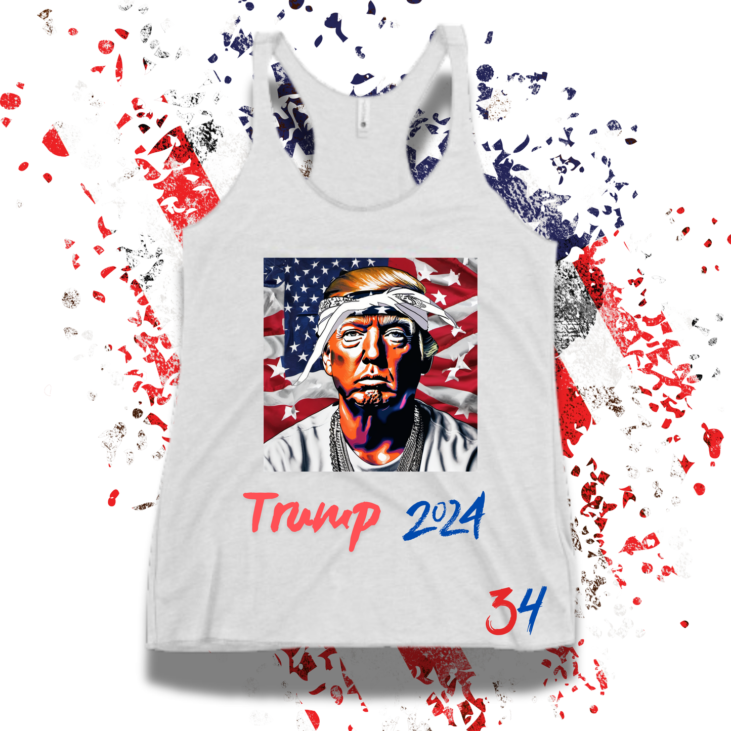 Trump 24' Racerback womens tank